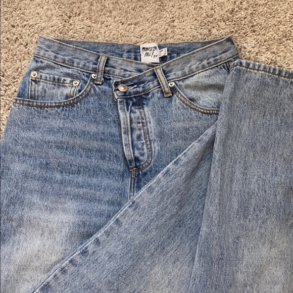 Princess Polly asymmetrical jeans - Picture 6 of 7